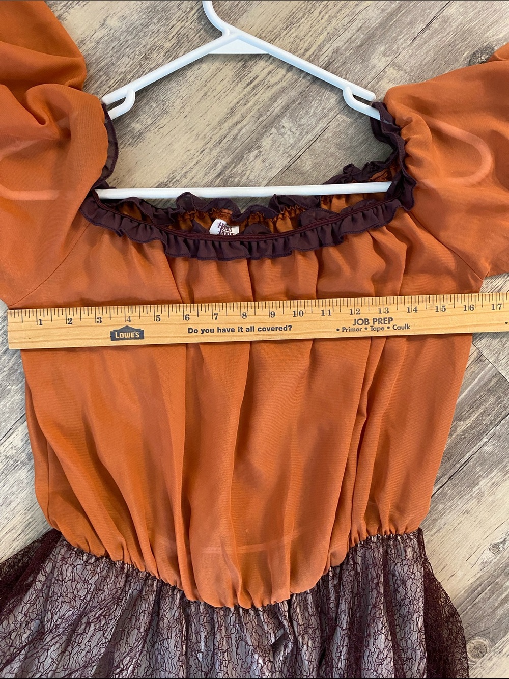 Mary Sanderson Witch Halloween Costume Hocus Pocus Asymmetrical Layered Skirt M - Picture 5 of 6